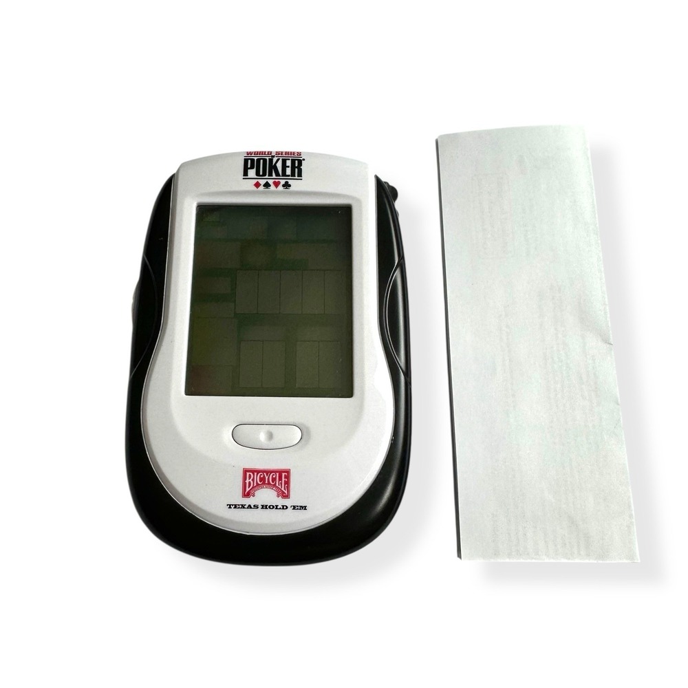 World Series of Poker Illuminated Texas Holdem Handheld Electronic Game READ*